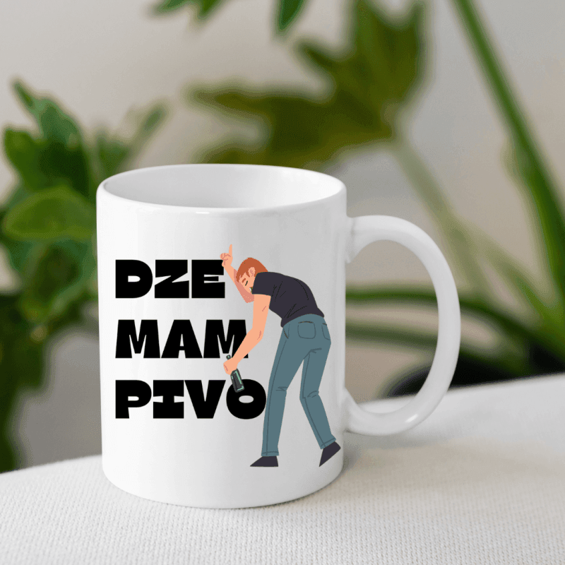 KH5-12 DR Hrnček - Dze mam pivo 330ml