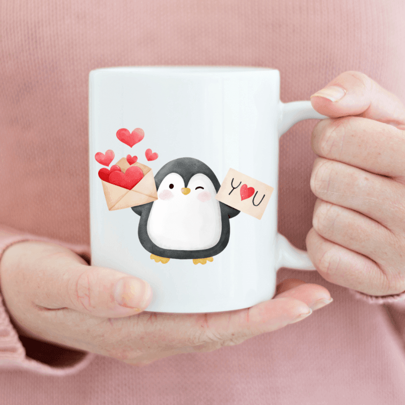 KH05-13 DR Hrnček - Love pinguin 330ml