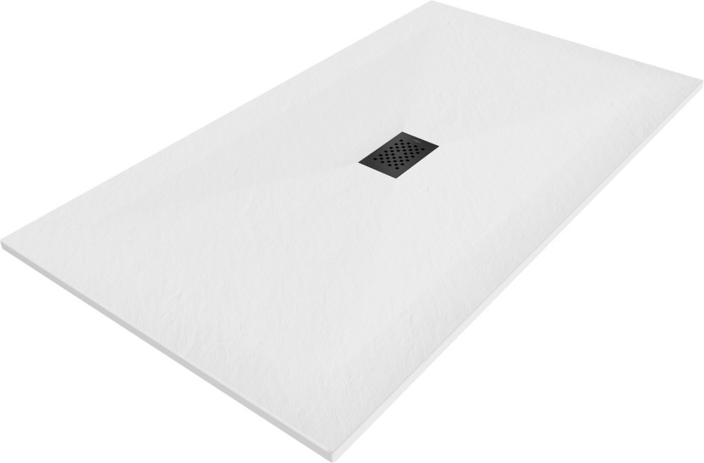 MEXEN/S - Hugo sprchová vanička SMC 150x100 cm, biela, krytka čierna 42101015-B