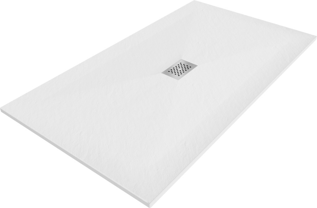 MEXEN/S - Hugo sprchová vanička SMC 170x100 cm, biela, krytka nerez 42101017-X