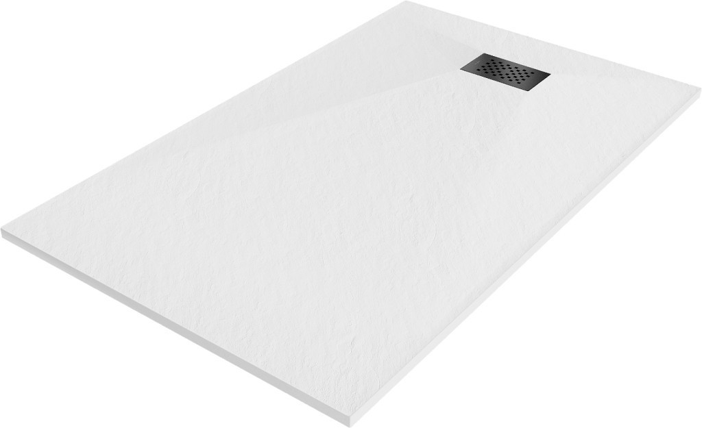 MEXEN/S - Hugo sprchová vanička SMC 140x80 cm, biela, krytka čierna 42108014-B