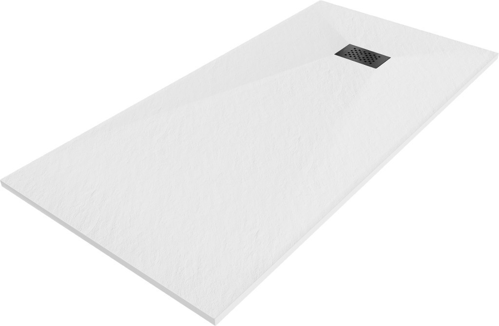 MEXEN/S - Hugo sprchová vanička SMC 180x80 cm, biela, krytka čierna 42108018-B