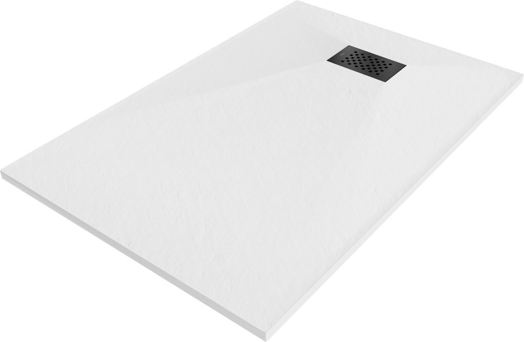 MEXEN/S - Hugo sprchová vanička SMC 130x90 cm, biela, krytka čierna 42109013-B