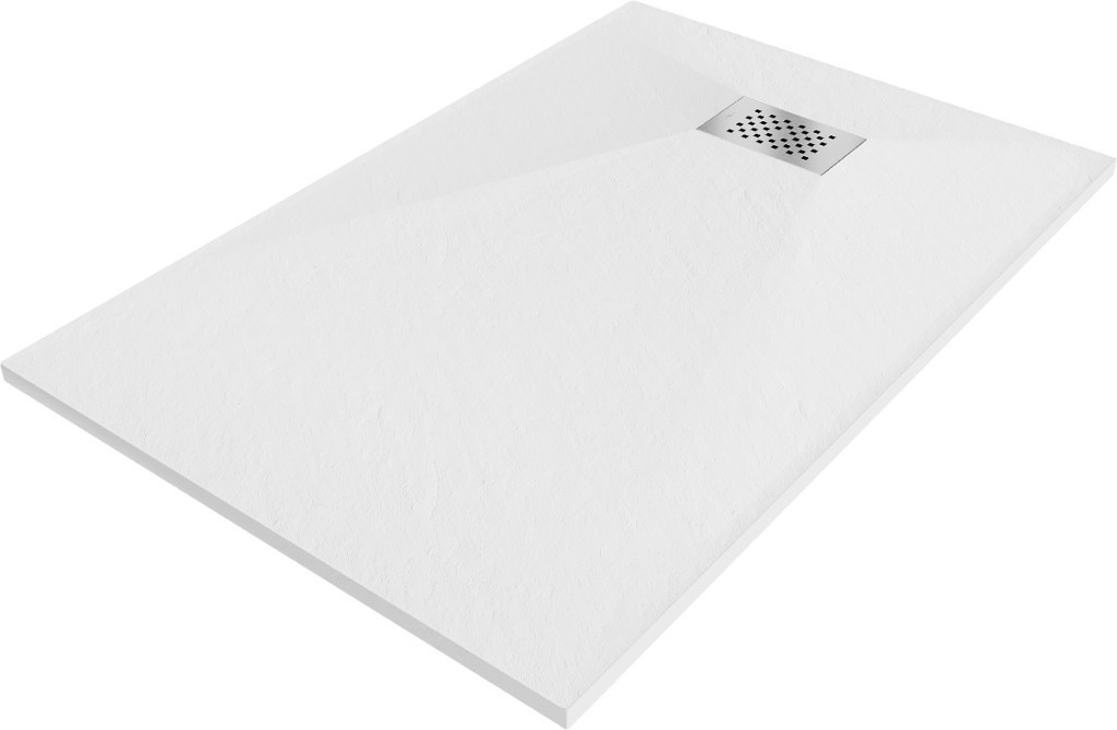 MEXEN/S - Hugo sprchová vanička SMC 130x90 cm, biela, krytka nerez 42109013-X