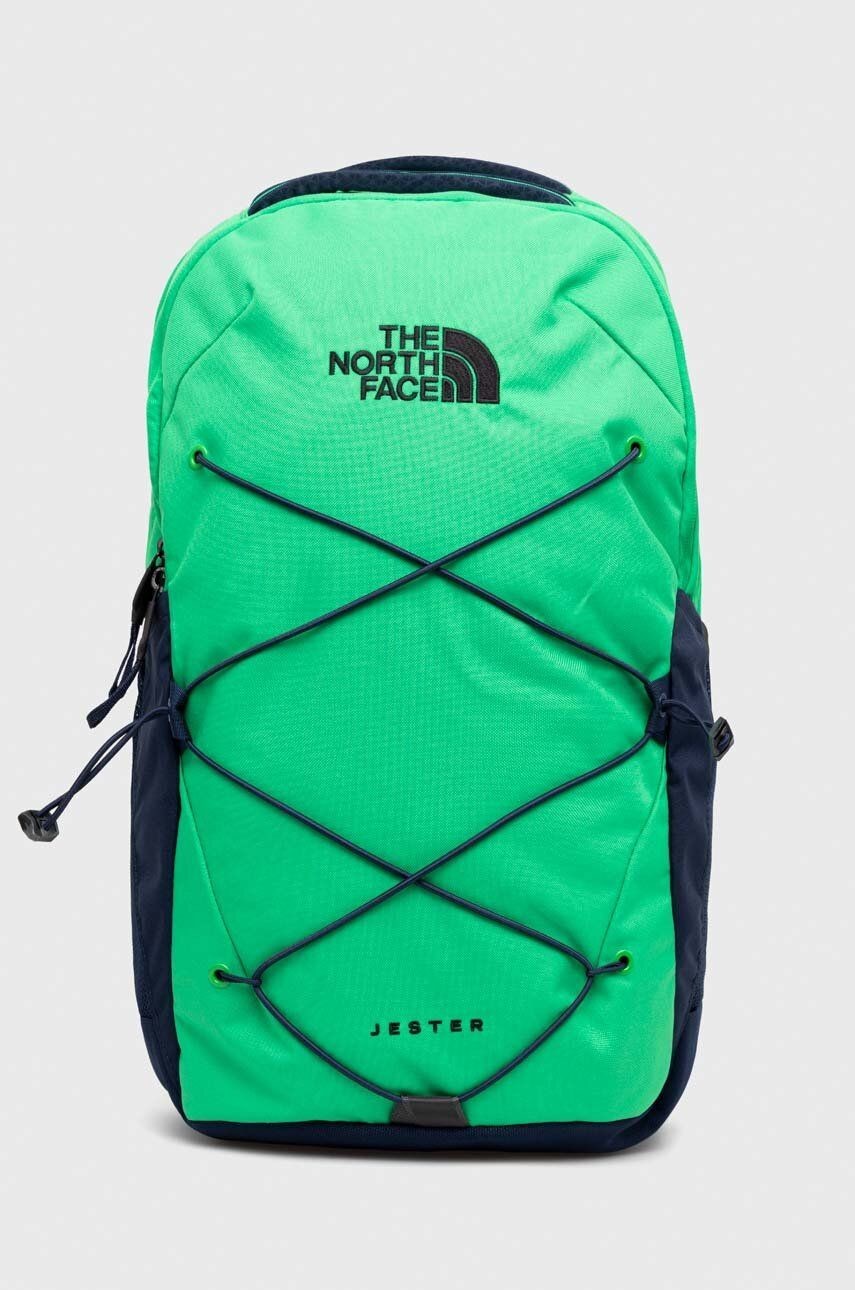 Ruksak The North Face pánsky, zelená farba, veľký, jednofarebný
