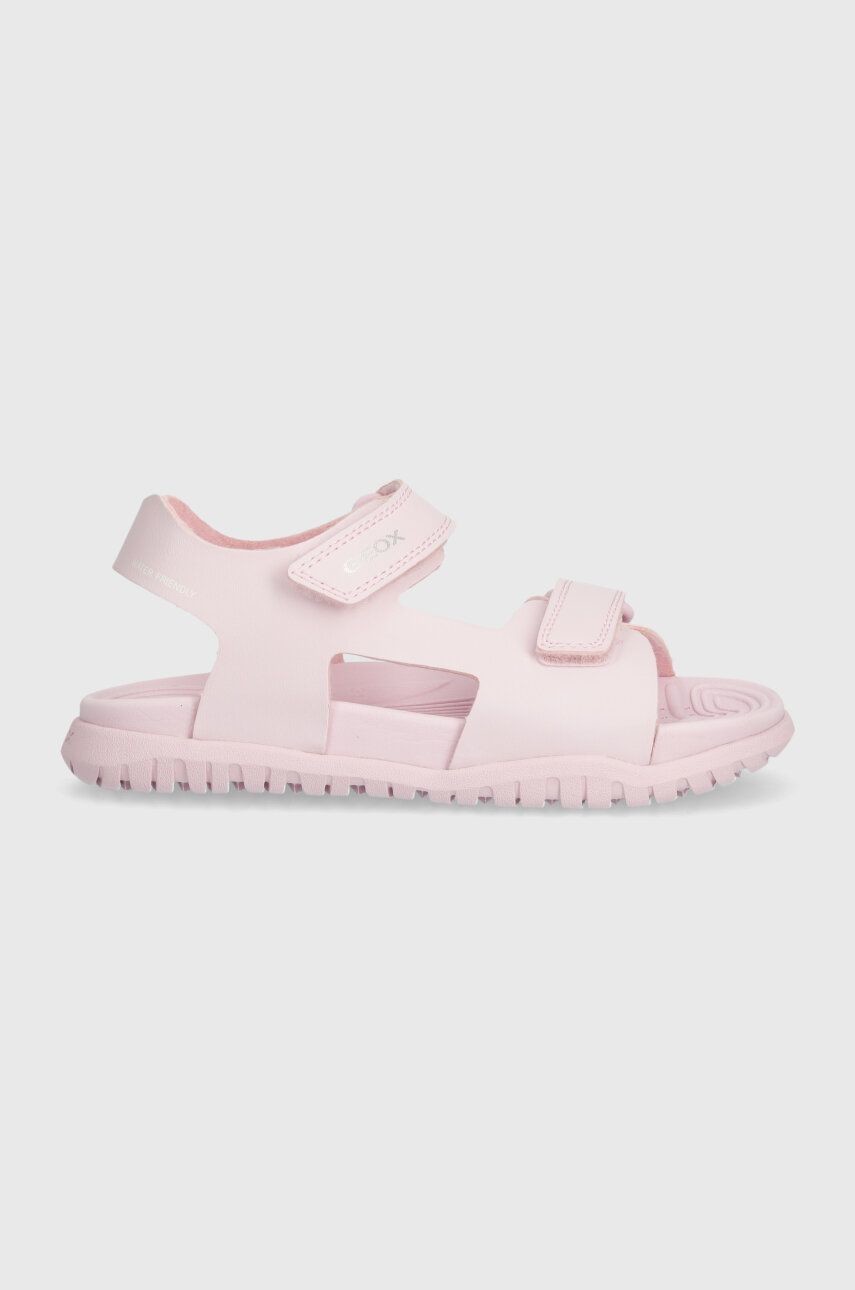 Detské sandále Geox SANDAL FUSBETTO ružová farba