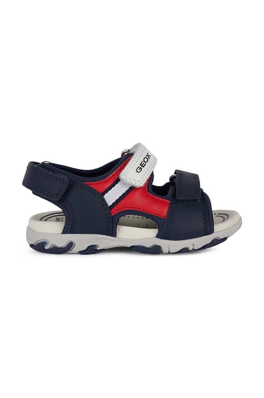 Detské sandále Geox SANDAL FLAFFEE tmavomodrá farba