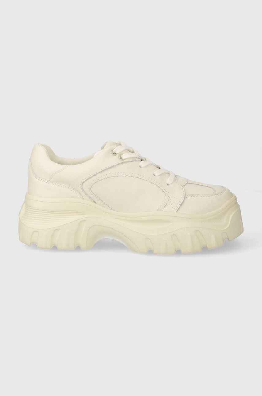 Kožené tenisky Desigual Chunky béžová farba, 24SSKL01.1011
