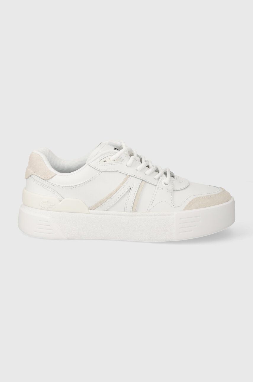 Kožené tenisky Lacoste L002 Evo Logo Tongue Leather biela farba, 47SFA0055