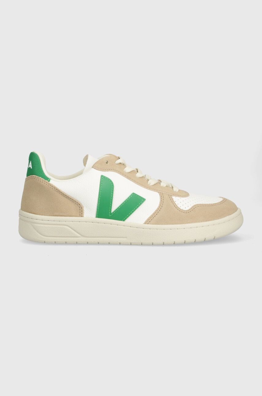 Kožené tenisky Veja V-10 biela farba, VX0503146A
