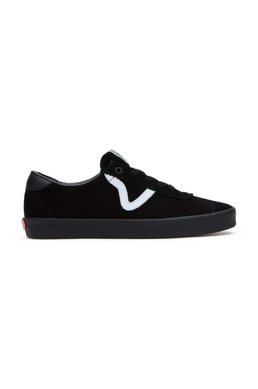 Kožené tenisky Vans Sport Low dámske, čierna farba, VN000CQRBKA1