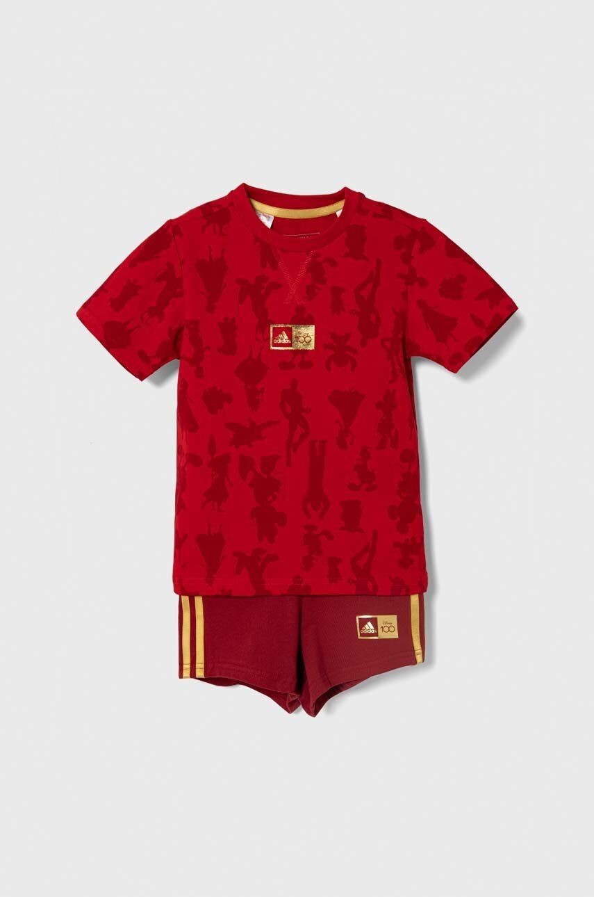 Detská súprava adidas x Disney bordová farba