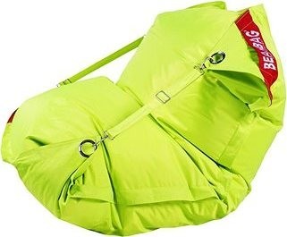 BeanBag Sedací pytel 189×140 comfort s popruhy fluo limet