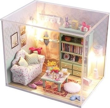 Dvěděti Miniatúra domčeku Rodinná sieň