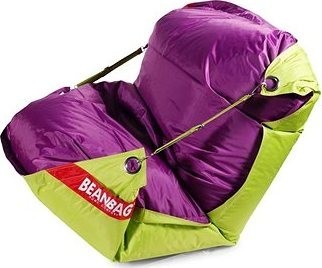 BeanBag Sedací pytel 189×140 duo limet - purple