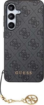Guess 4G Charms Zadný Kryt na Samsung Galaxy S24 Grey