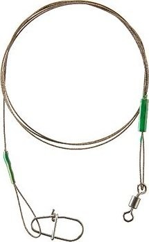 Cormoran 7×7 Wire Leader Swivel and Corlock Snap Hook 6 kg 20 cm 2 ks