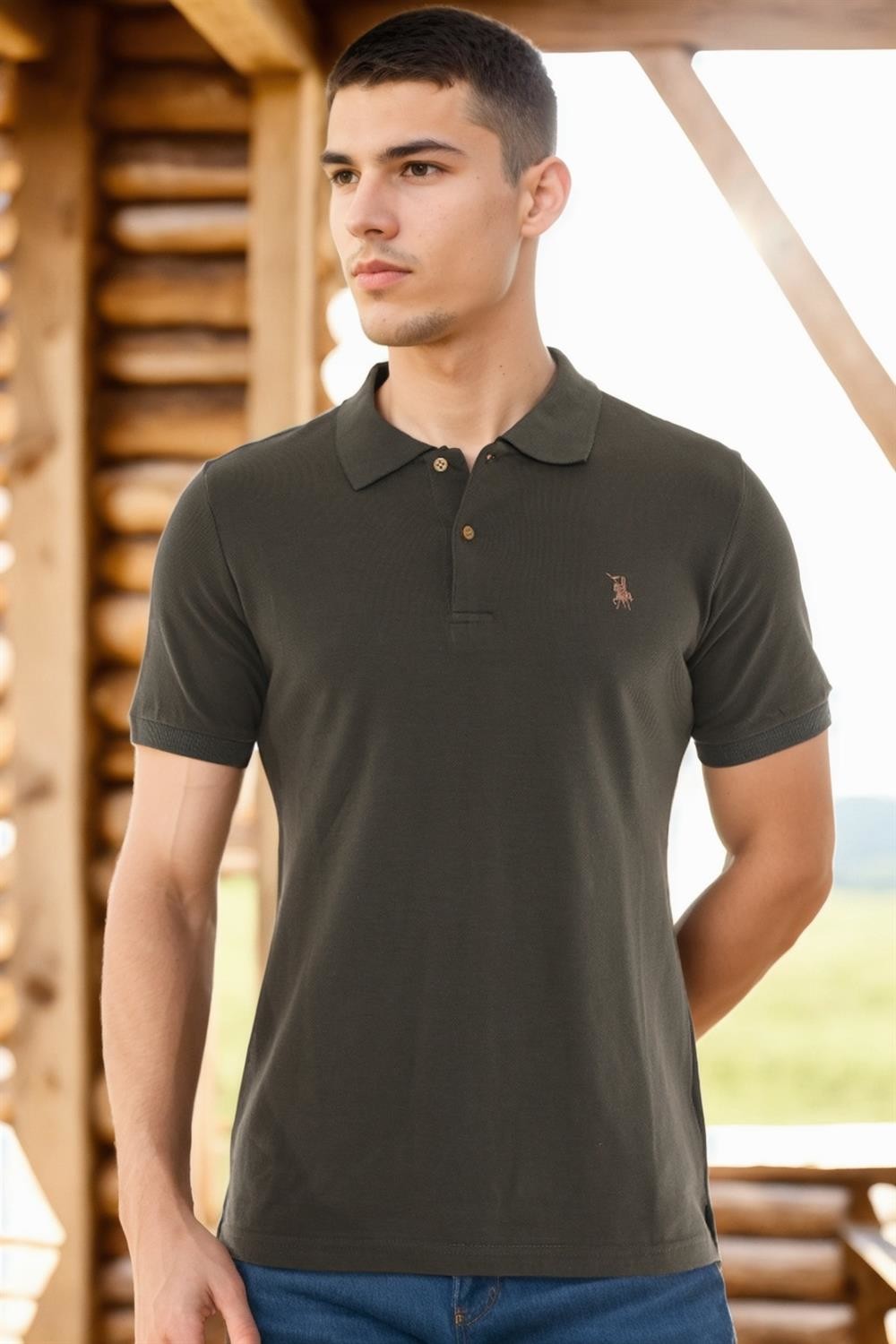 T8561 DEWBERRY MEN'S TSHIRT-GREEN-2