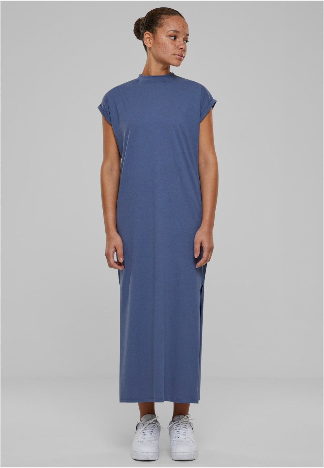 Women's Urban Classics Long Extended Shoulder Dress - Blue
