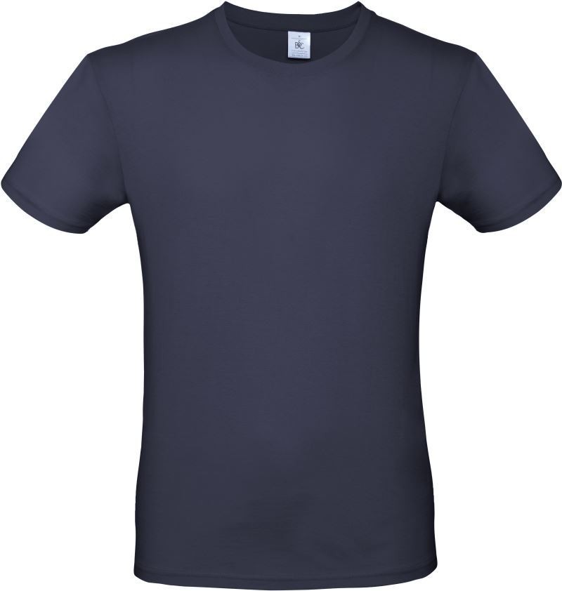 Pánske tričko B&C E150 - navy, S
