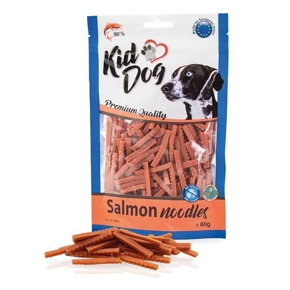KID DOG KD mäsové rezance lososové 80g