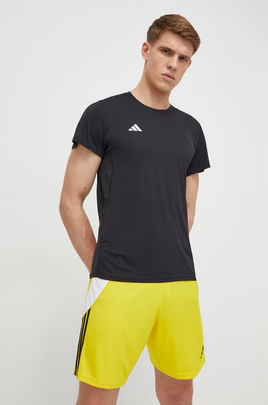 Bežecké tričko adidas Performance Adizero čierna farba, jednofarebné