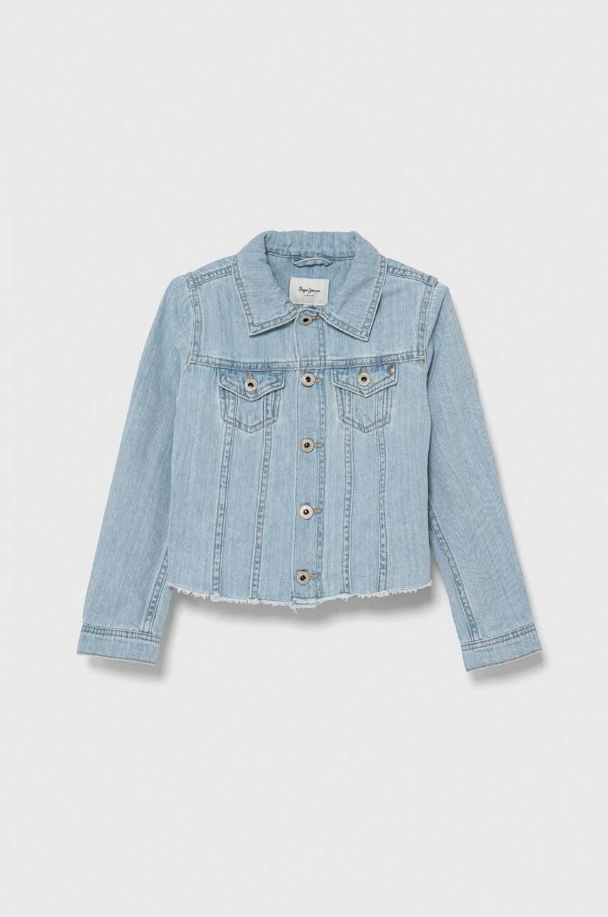 Bavlnená rifľová bunda Pepe Jeans ISA JACKET JR