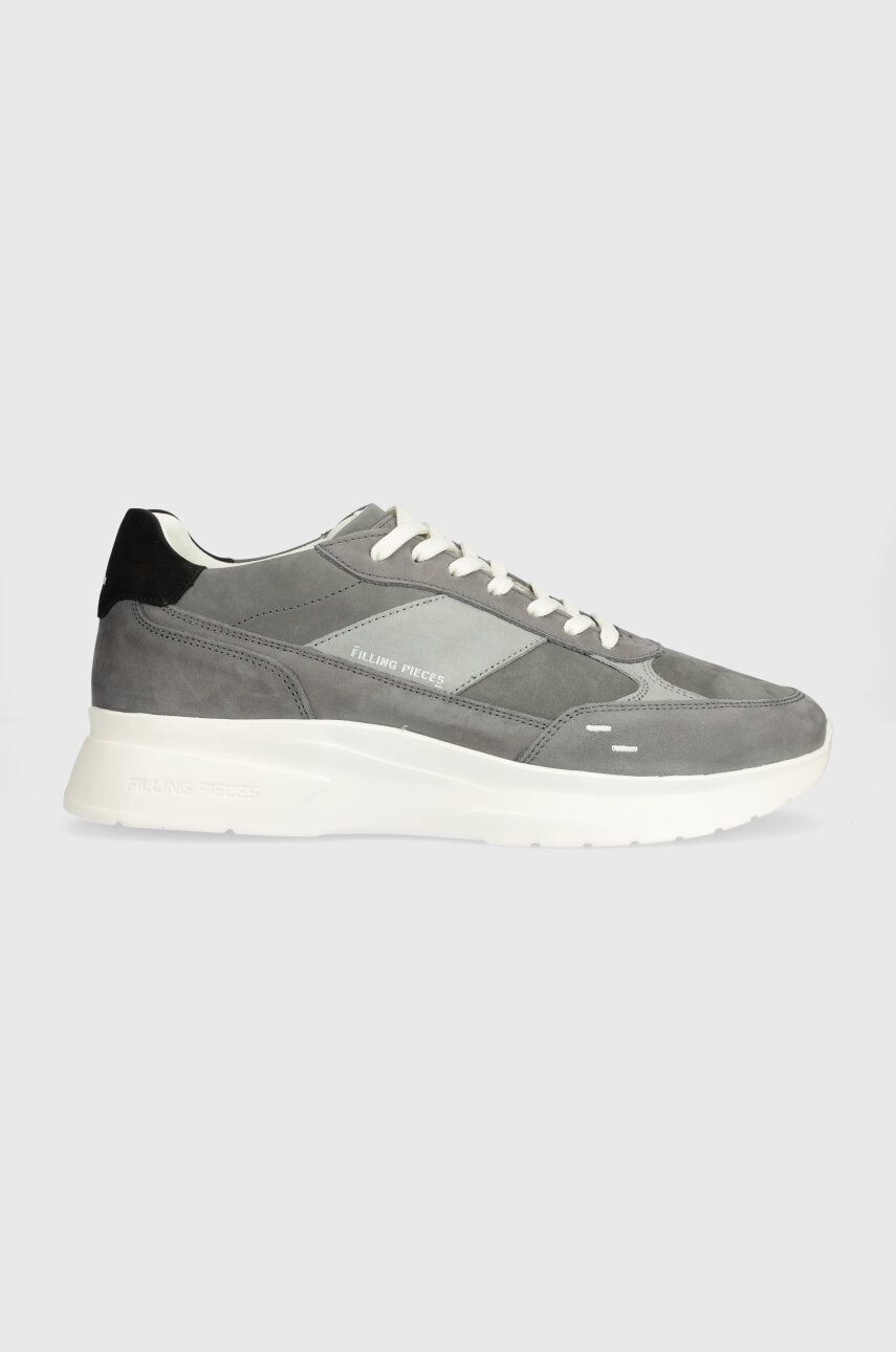 Semišové tenisky Filling Pieces Jet Runner šedá farba, 58122791874