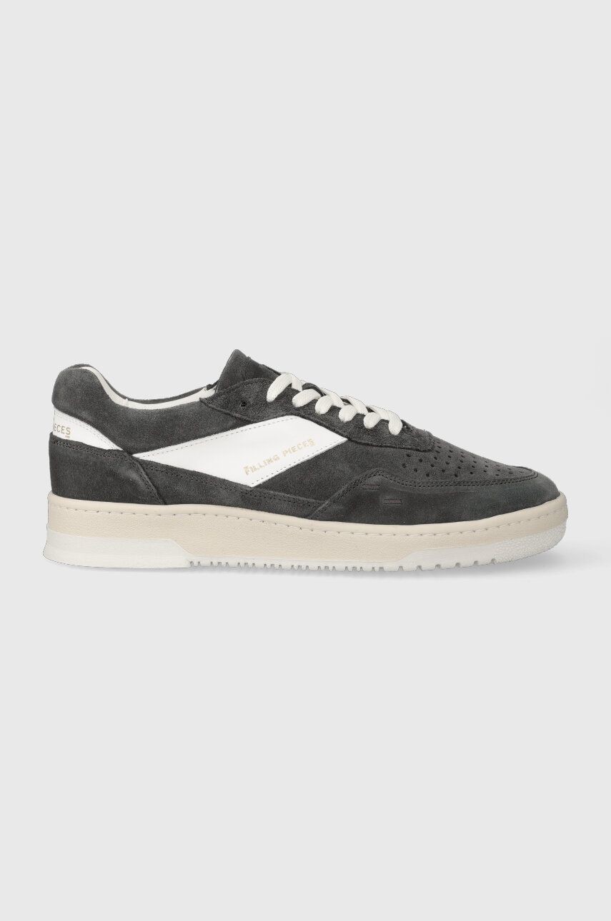 Semišové tenisky Filling Pieces šedá farba