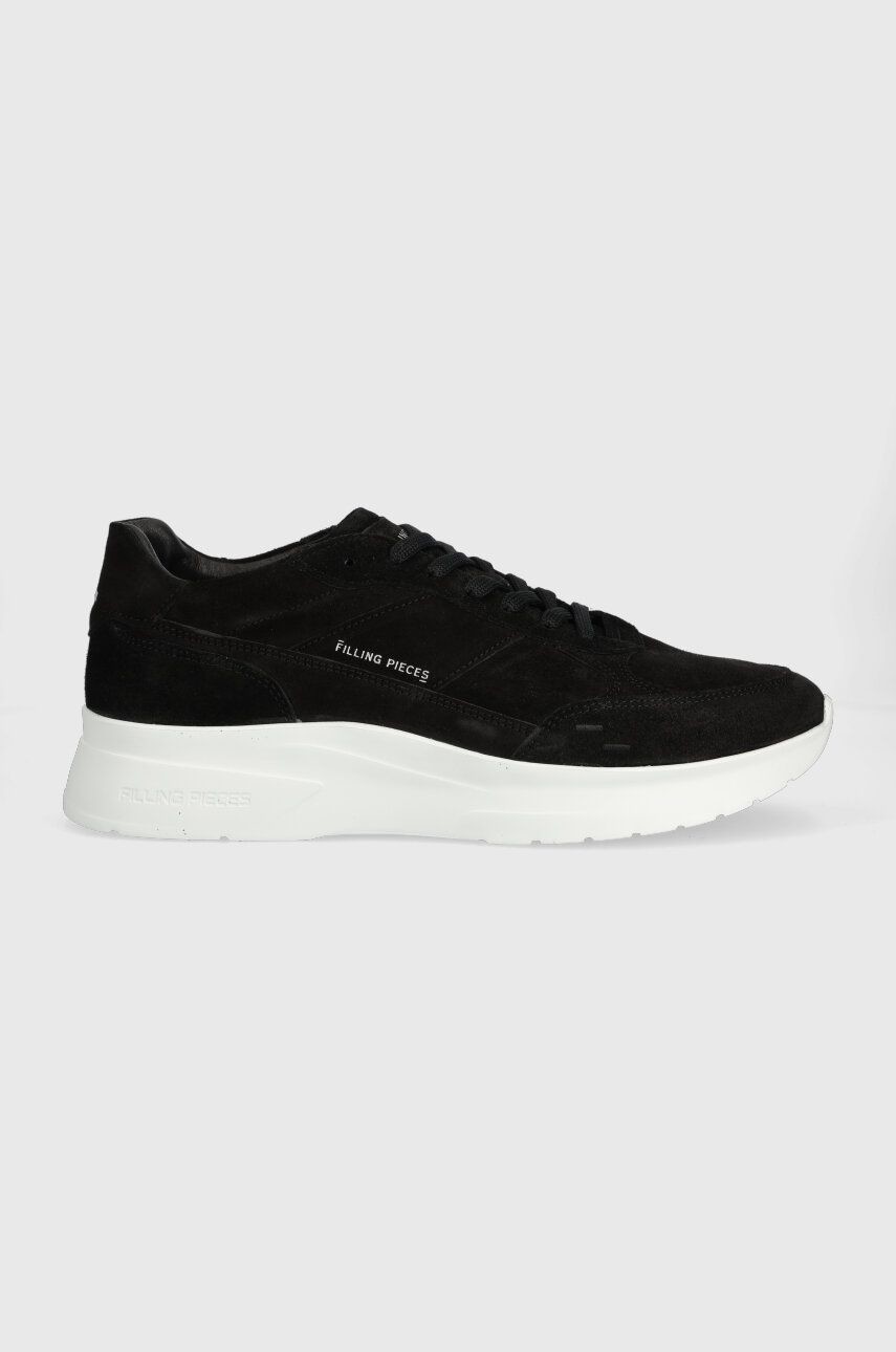 Semišové tenisky Filling Pieces Jet Runner čierna farba, 17127361861