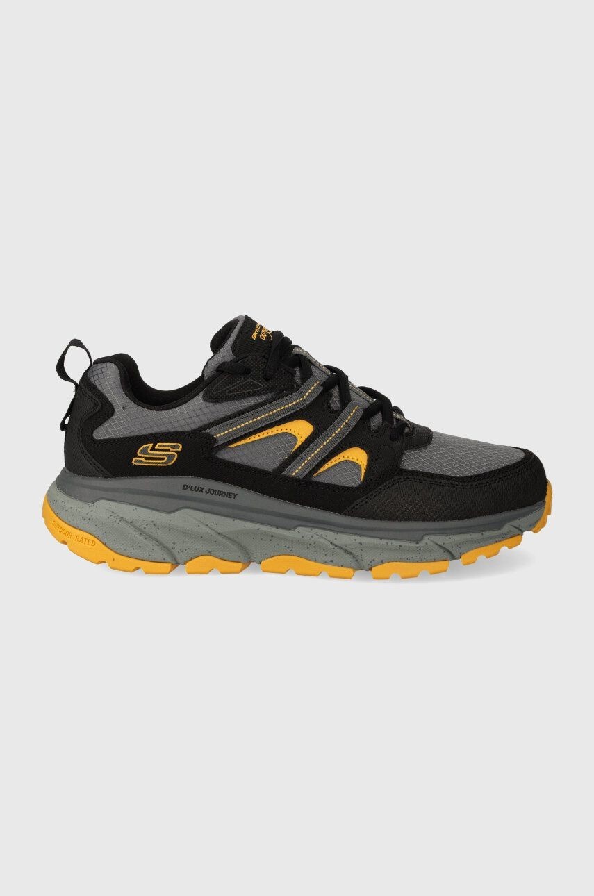 Topánky Skechers Dlux Journey pánske, čierna farba