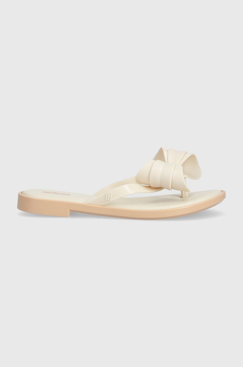 Žabky Melissa MELISSA FLIP FLOP SLIM V AD dámske, béžová farba, na plochom podpätku, M.35748.AU005