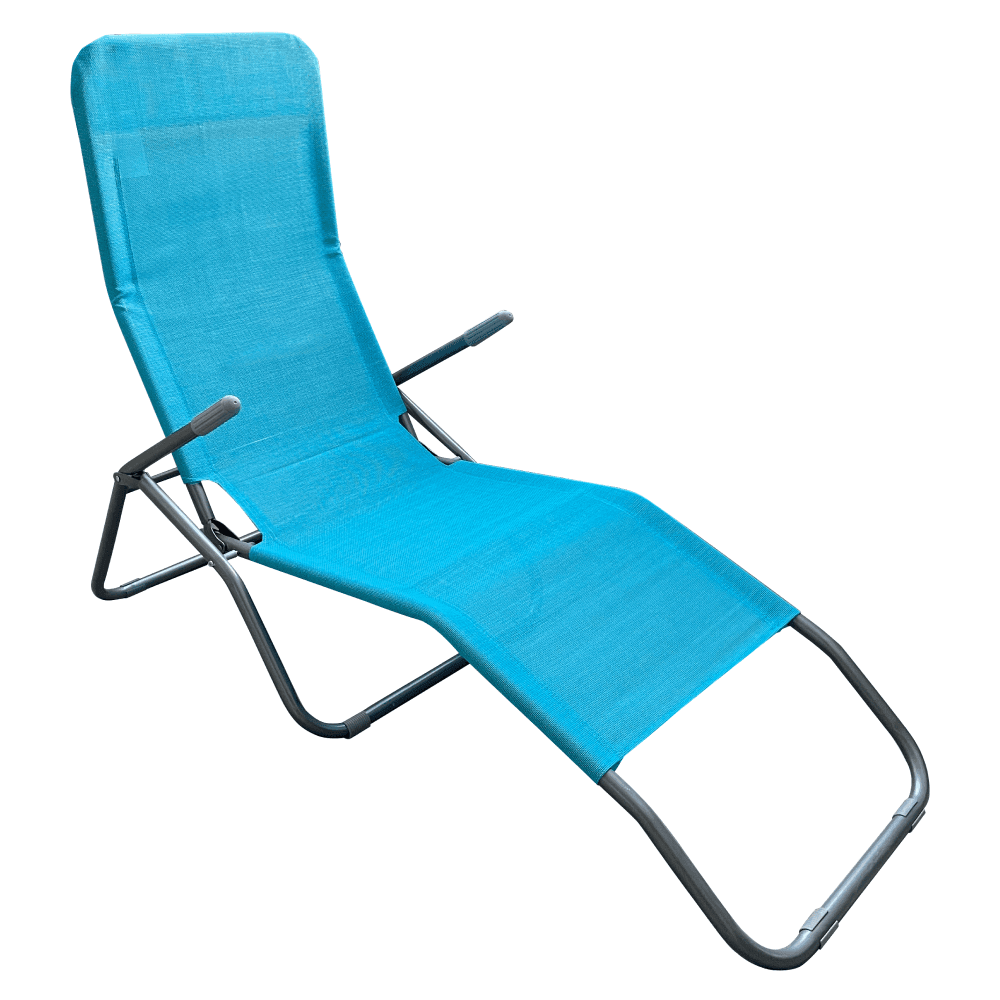 Skladacie plážové lehátko SELNO Tempo Kondela Svetlo modrá