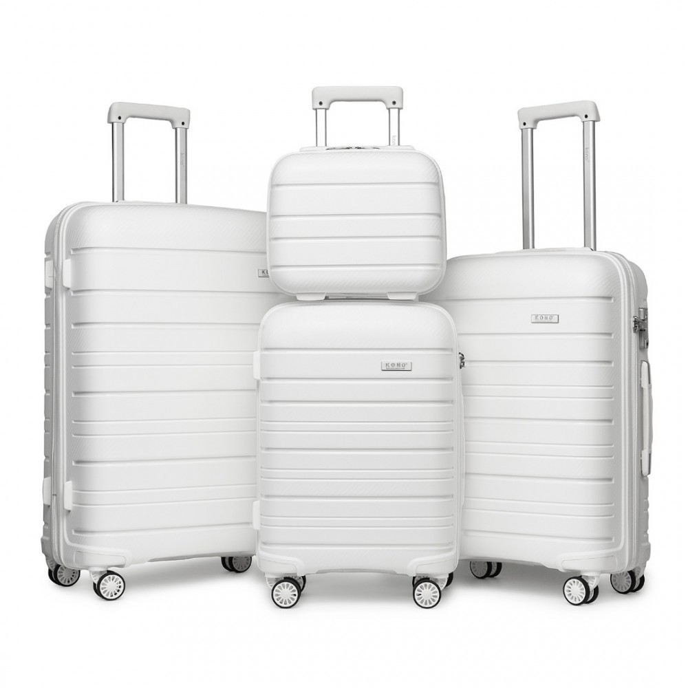 KONO set 4 kufrov Classic Collection - biela -12L/39L/70L/103L