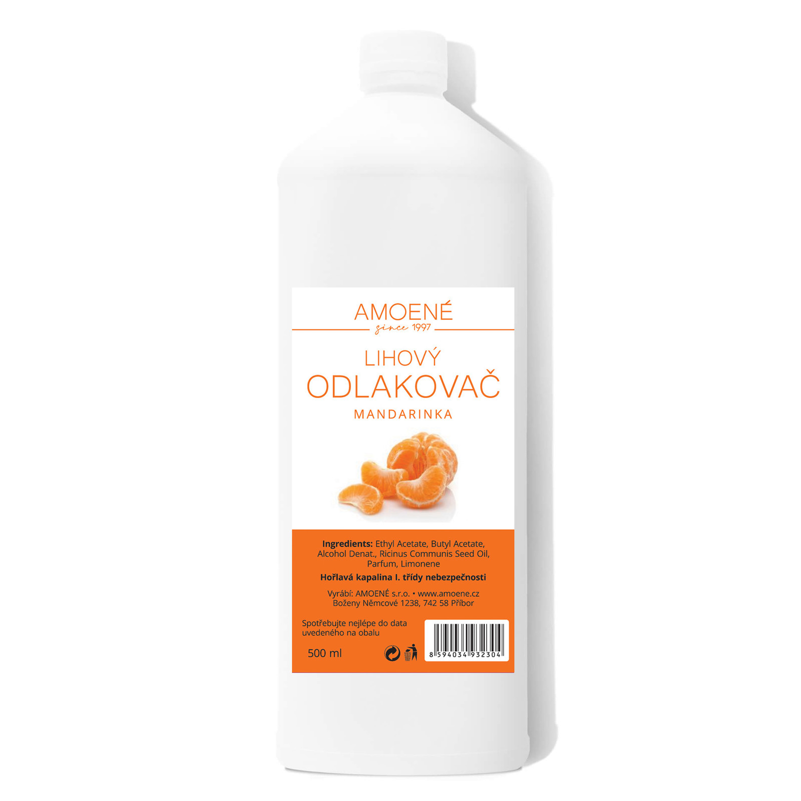 Amoené Odlakovač liehový s vôňou mandarínky 500 ml