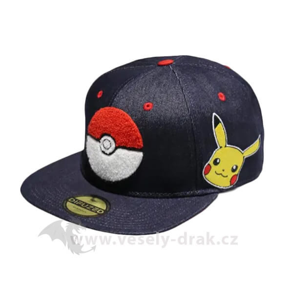 Difuzed Šiltovka Pokémon Denim Snapback Cap
