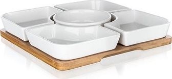 Banquet Súprava misiek BRILLANTE Bamboo 24,5 × 24,5 × 4,5 cm, 5 + 1 ks