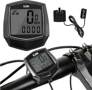 Verk Vodoodolný tachometer na bicykel, čierny