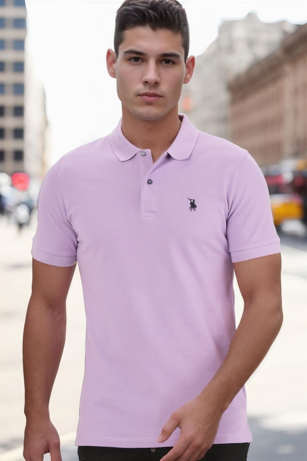 T8561 DEWBERRY MEN'S TSHIRT-OUTDOOR LILAC
