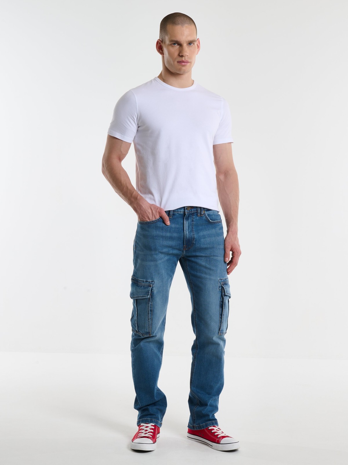 Big Star Man's Straight Trousers Denim 190096 -314