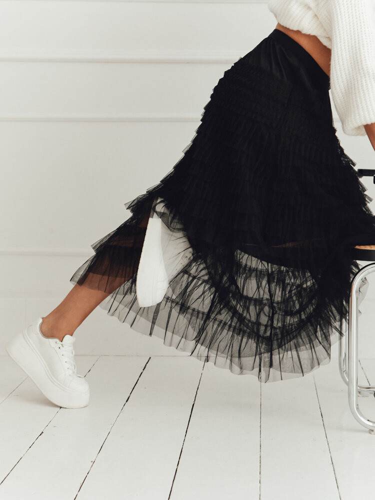 PASTELLA Black Dstreet Skirt