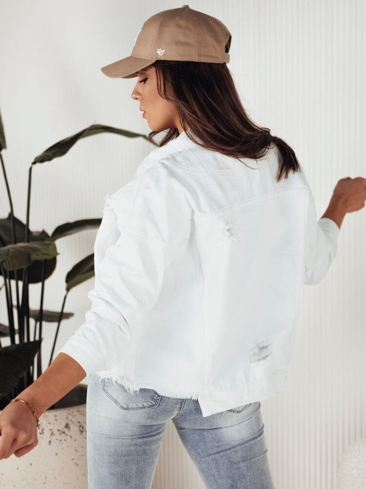 MOLI Women's Oversize Denim Jacket White Dstreet