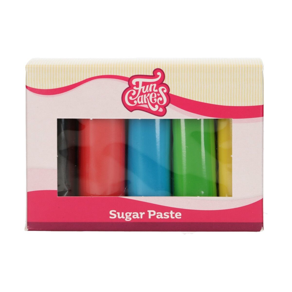 Funcakes Sada základných farebných hmôt na poťahovanie a modelovanie 500 g - cukrová pasta