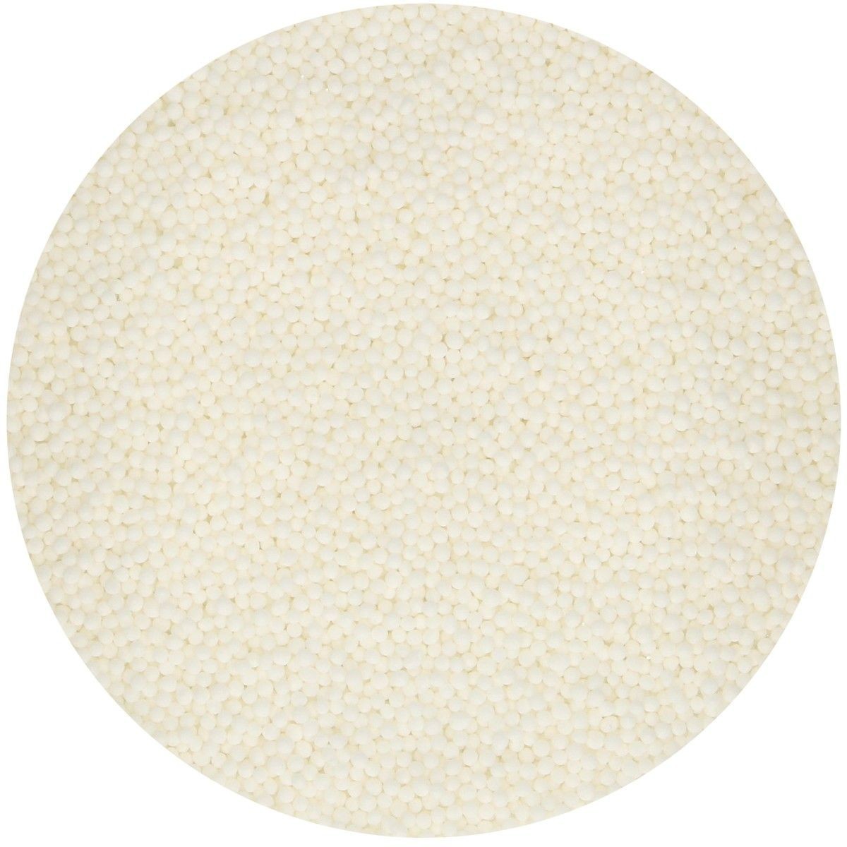 Funcakes Cukrové guličky Nonpareils White - Biele 80 g