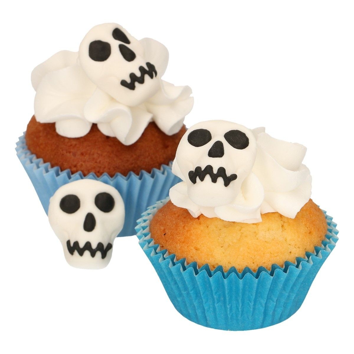 Funcakes Cukrové zdobenie - Set lebky 8 ks
