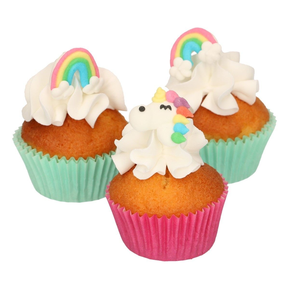 Funcakes Cukrové zdobenie Jednorožec a dúha 12 ks