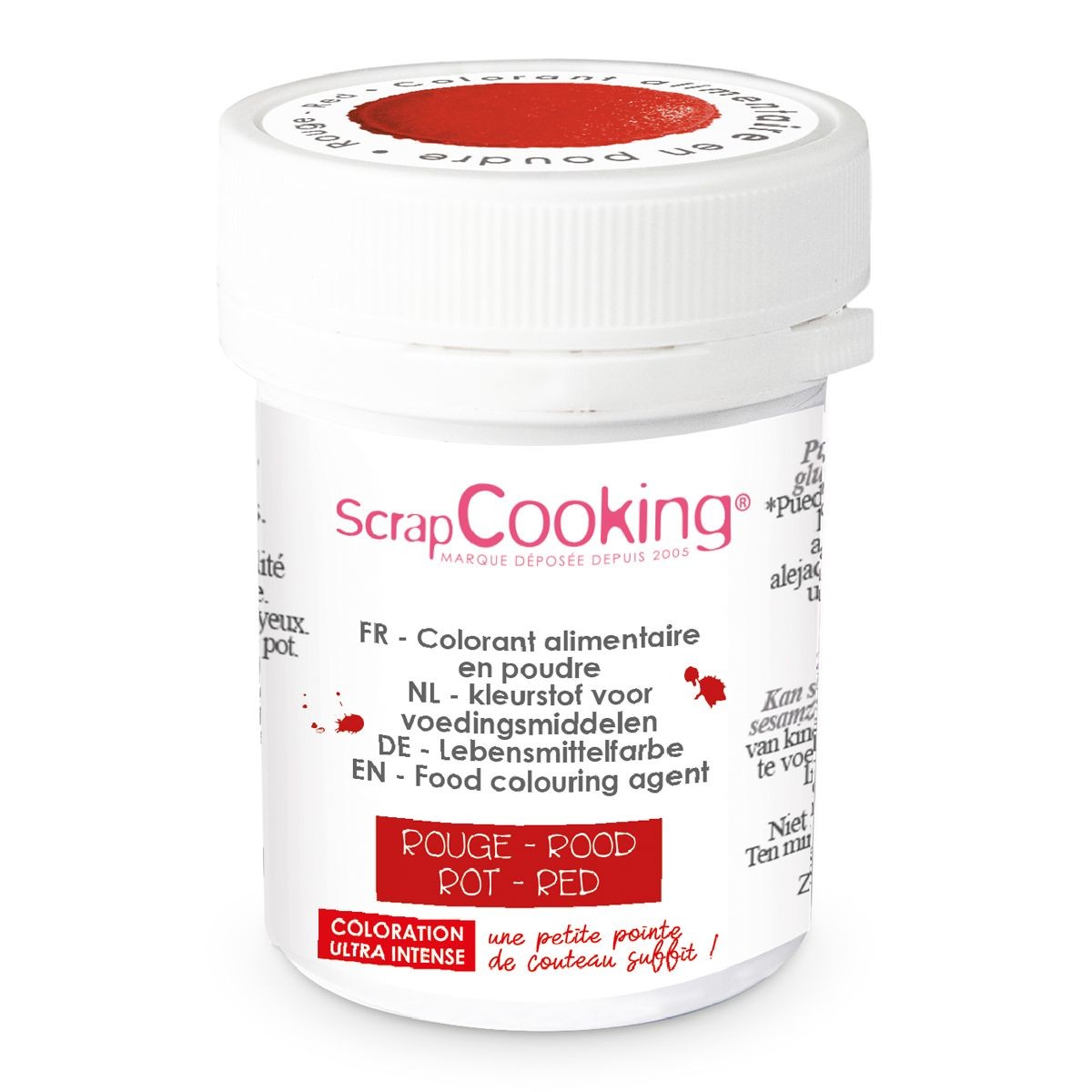 Scrapcooking Jedlá prachová farba Rot Red - červená 5 g