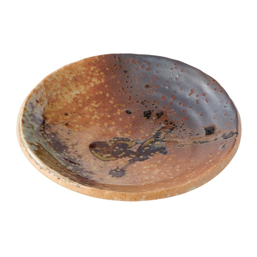 Podšálka WABI SABI 13 cm, hnedá, keramika, MIJ