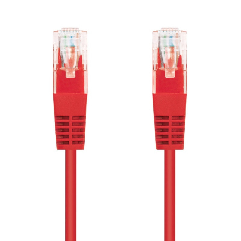 C-TECH Kábel patchcord Cat5e, UTP, červený, 1m