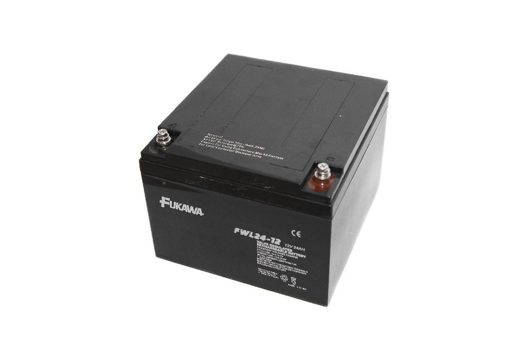 FUKAWA akumulátor FWL 24-12 (12V; 24Ah; závit M5; životnosť 10 rokov)